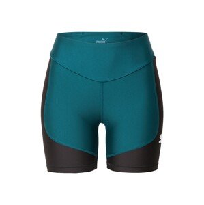 PUMA Športové nohavice 'Fit Eversculpt 5" Tight Short'  smaragdová / čierna / biela