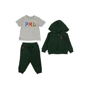 Polo Ralph Lauren Set  tmavozelená / sivá melírovaná / modrá / červená