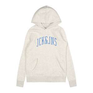 Jack & Jones Junior Mikina 'Cemb'  modrá / biela melírovaná