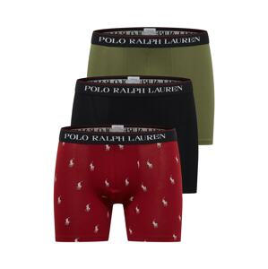 Polo Ralph Lauren Boxerky  čierna / olivová / karmínovo červená