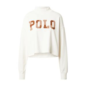 Polo Ralph Lauren Mikina  hnedá / svetlohnedá / biela