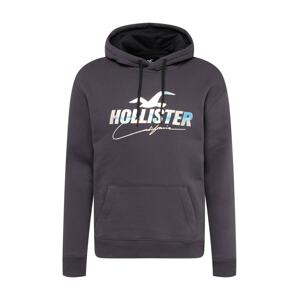 HOLLISTER Mikina  nebesky modrá / čadičová / orchideová / biela