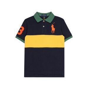 Polo Ralph Lauren Tričko  námornícka modrá / žltá / tmavooranžová / zelená