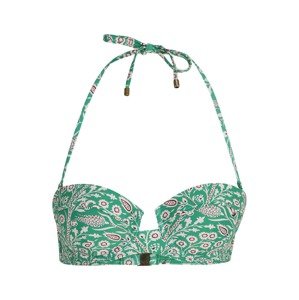 Ted Baker Bikinový top 'VALARIA'  tmavohnedá / nefritová / biela