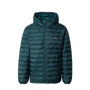 LEVI'S ® Prechodná bunda 'Presidio Pkbl Hooded Jkt'  petrolejová / červená / biela