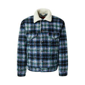 LEVI'S ® Prechodná bunda 'Vintage Fit Sherpa Trucker'  smaragdová / fialová / čierna / biela