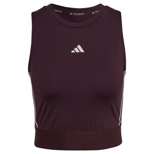 ADIDAS PERFORMANCE Športový top  baklažánová / biela