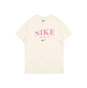 Nike Sportswear Tričko  svetlobéžová / malinová / svetloružová
