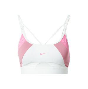 NIKE Športová podprsenka  krémová / farba lesného ovocia / fuksia