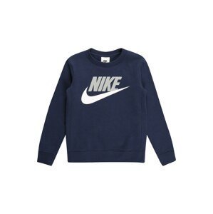 Nike Sportswear Mikina  námornícka modrá / svetlosivá / biela