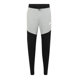 Nike Sportswear Nohavice  sivá melírovaná / čierna / biela