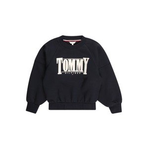 TOMMY HILFIGER Mikina  tmelová / tmavomodrá / červená / biela