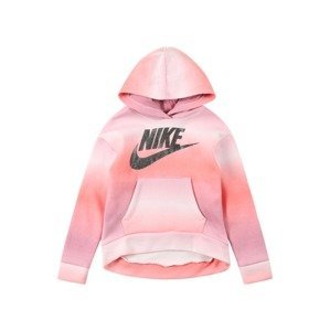 Nike Sportswear Mikina  svetlofialová / ružová / ružová / čierna