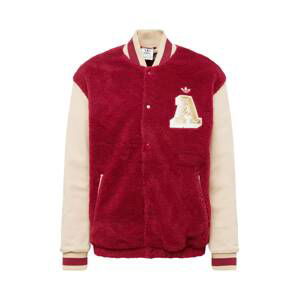 ADIDAS ORIGINALS Prechodná bunda 'VARSITY'  burgundská / béžová