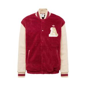 ADIDAS ORIGINALS Prechodná bunda 'Varsity'  béžová / burgundská