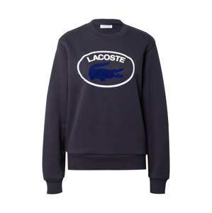 LACOSTE Mikina  námornícka modrá / tmavomodrá / biela