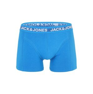 JACK & JONES Boxerky  modrá / tmavomodrá / biela