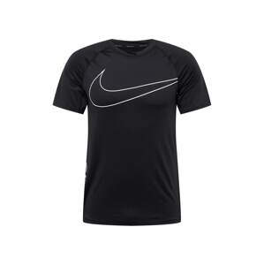 NIKE Funkčné tričko 'NOVELTY'  čierna / biela