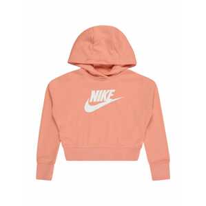 Nike Sportswear Mikina  biela / broskyňová