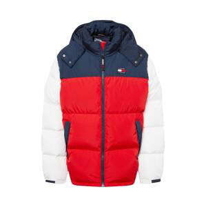 Tommy Jeans Plus Zimná bunda  červená / biela / enciánová