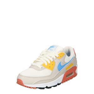 Nike Sportswear Nízke tenisky 'Air Max 90'  tyrkysová / zlatá žltá / svetlosivá / biela