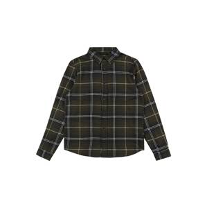 Jack & Jones Junior Košeľa 'Plain Autumn'  hnedá / čierna / biela