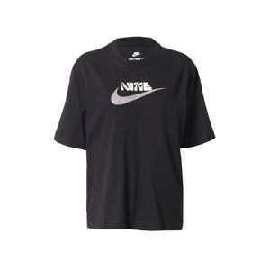 Nike Sportswear Tričko  pastelovo fialová / čierna / biela