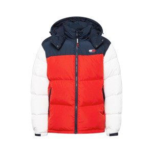 Tommy Jeans Zimná bunda 'ALASKA'  námornícka modrá / červená / biela