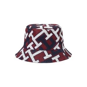 TOMMY HILFIGER Klobúk  námornícka modrá / burgundská / biela