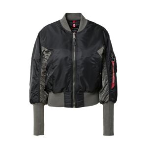 ALPHA INDUSTRIES Prechodná bunda  antracitová / červená / čierna / biela