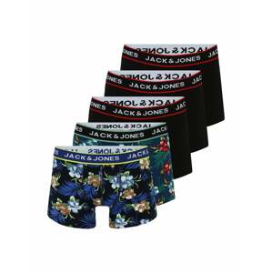 JACK & JONES Boxerky  modrá / zelená / čierna / biela