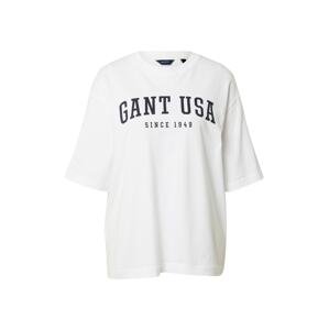 GANT Oversize tričko  námornícka modrá / biela