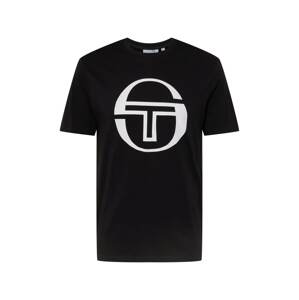 Sergio Tacchini Tričko 'IBERIS'  čierna / biela