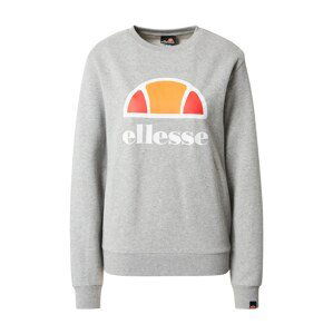 ELLESSE Športová mikina 'Corneo'  sivá melírovaná / oranžová / červená / biela