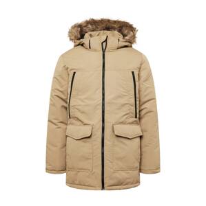 JACK & JONES Zimná parka 'CRAFT'  béžová / čierna