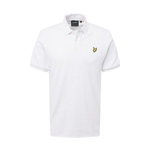 Lyle & Scott Tričko  biela / žltá