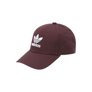 ADIDAS ORIGINALS Čiapka 'Trefoil'  burgundská / šedobiela