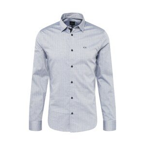 ARMANI EXCHANGE Košeľa 'CAMICIA'  námornícka modrá / biela / svetlomodrá