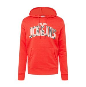 JACK & JONES Mikina 'CEMB'  červená / čierna / biela