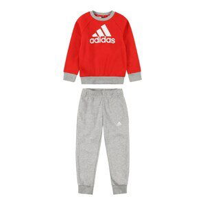 ADIDAS PERFORMANCE Tréningový komplet 'BOS'  sivá melírovaná / červená / biela