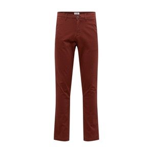 JACK & JONES Chino nohavice 'MARCO BOWIE'  hrdzavo červená