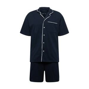 Abercrombie & Fitch Krátke pyžamo  námornícka modrá / biela