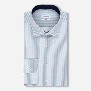 Seidensticker Pruhovaná biznis košeľa, Slim fit Veľkosť: 43 (XL) Seidensticker