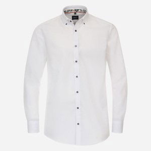 VENTI Biela pánska košeľa, Non-iron, Slim fit Veľkosť: 40 (M) VENTI