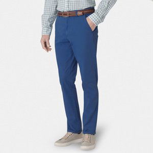 Brook Taverner Royal modré Chinos nohavice Veľkosť: 32, Dĺžka nohavíc: Long 34" Brook Taverner