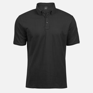 Tee Jays Čierna polokošeľa s Button-down golierom Veľkosť: M Tee Jays