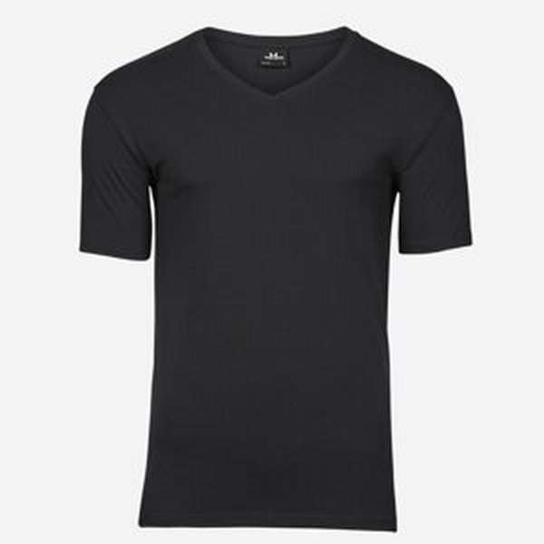 Tee Jays Čierne Stretch Slim fit tričko Veľkosť: L Tee Jays