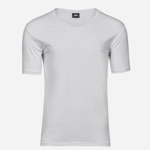 Tee Jays Biele Stretch Slim fit tričko Veľkosť: XL Tee Jays