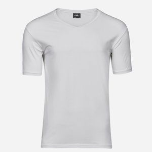 Tee Jays Biele Stretch Slim fit tričko Veľkosť: 3XL Tee Jays