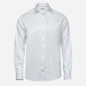 Tee Jays Biela pánska košeľa, Regular fit Veľkosť: L 41/42 Tee Jays